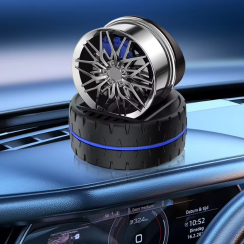 10 Pcs Wheel Car Solar Energy Aromatherapy Ornaments